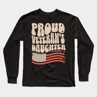 Proud Veteran's Daughter Long Sleeve T-Shirt